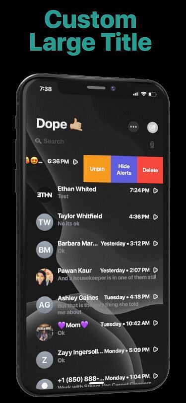 DopeConvos Tweak Screenshot