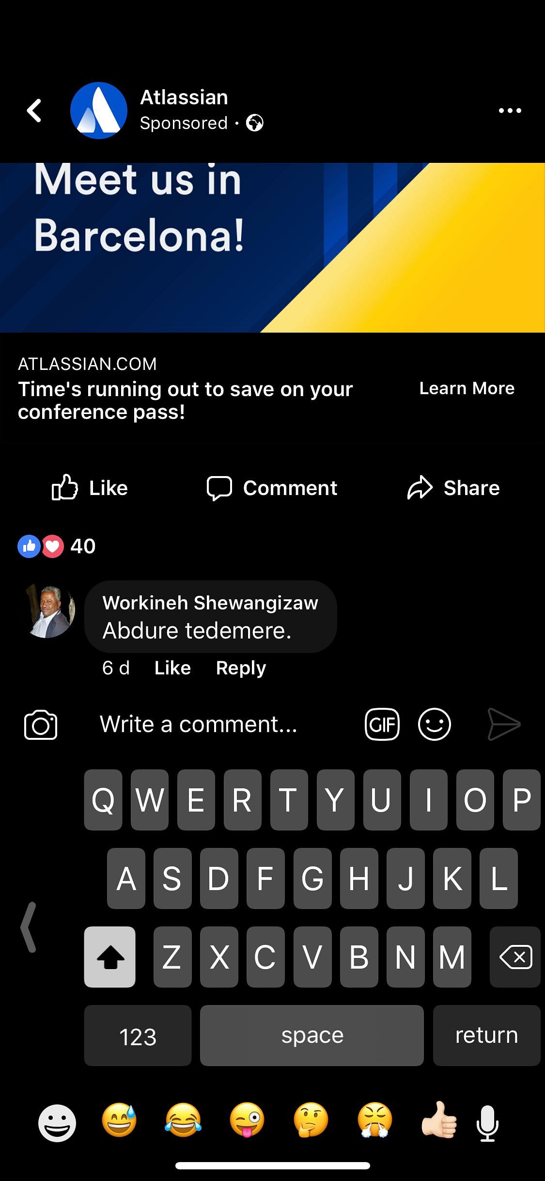 FacebookDarkMode Tweak Screenshot