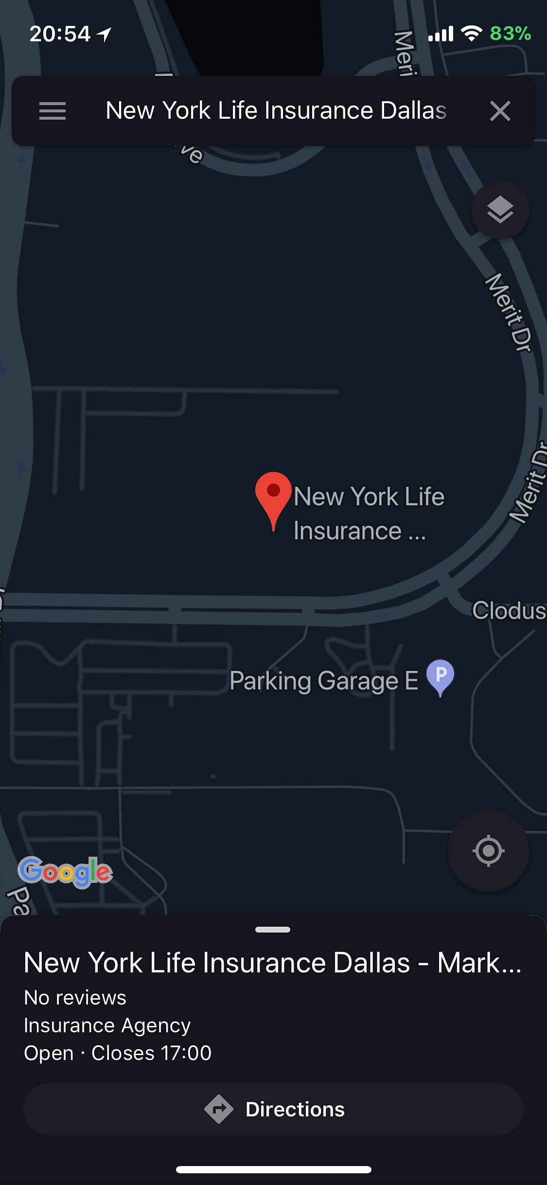Dark GMaps Tweak Screenshot