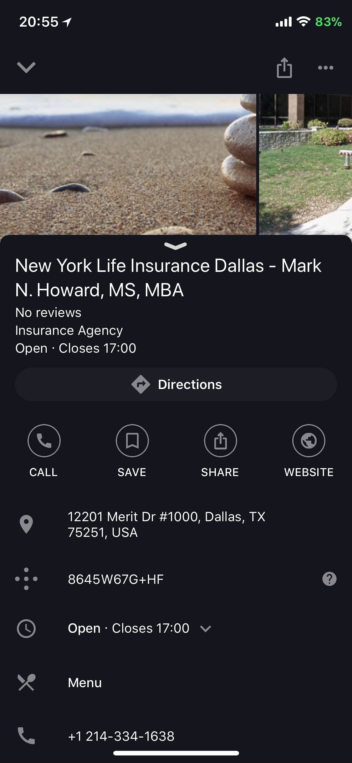 Dark GMaps Tweak Screenshot