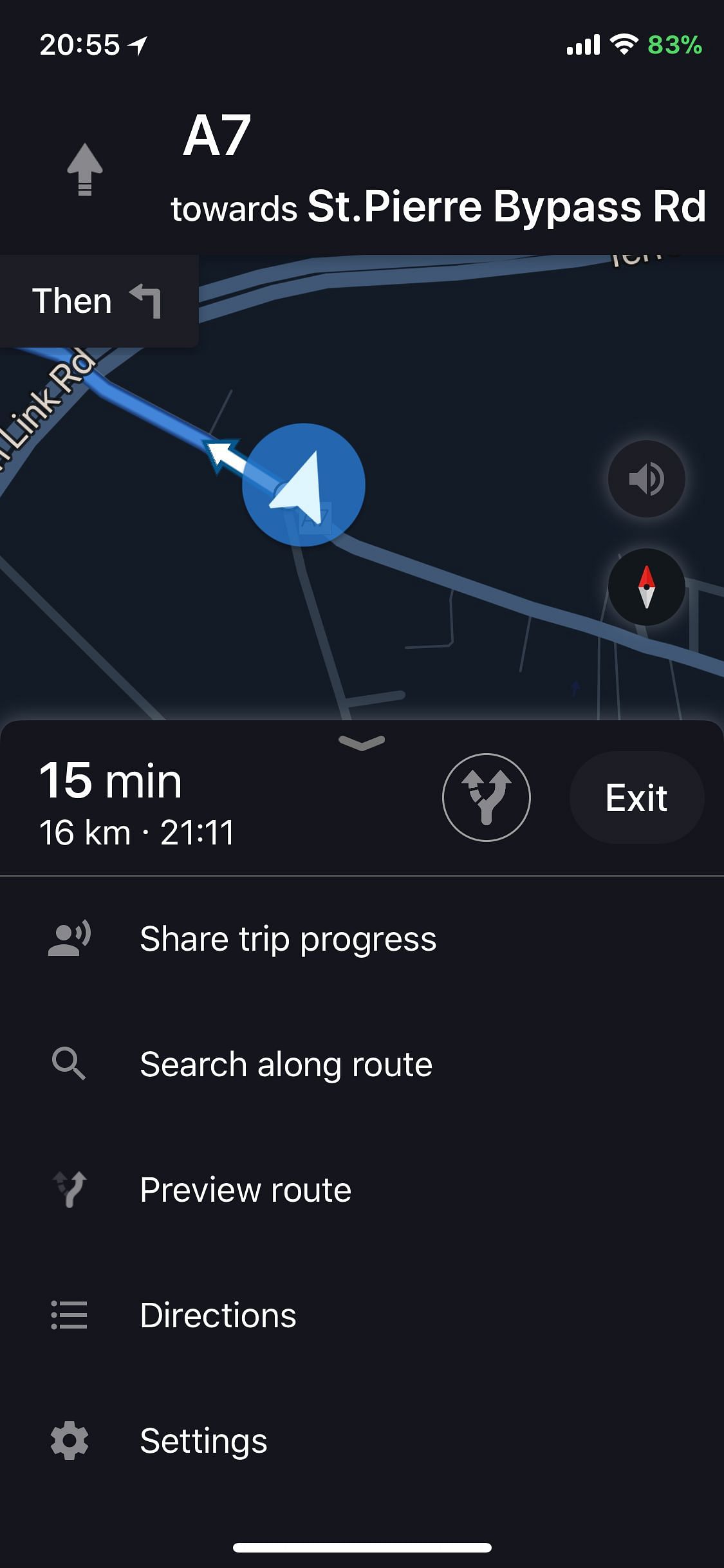 Dark GMaps Tweak Screenshot