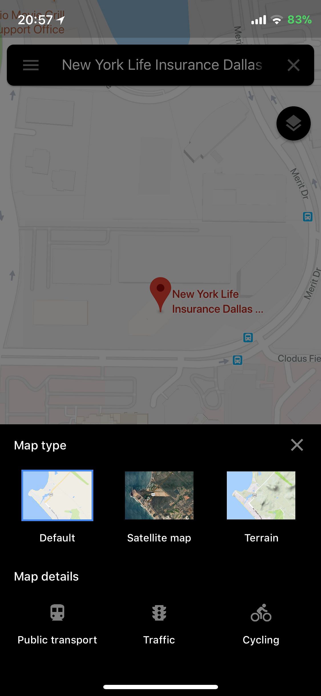 Dark GMaps Tweak Screenshot