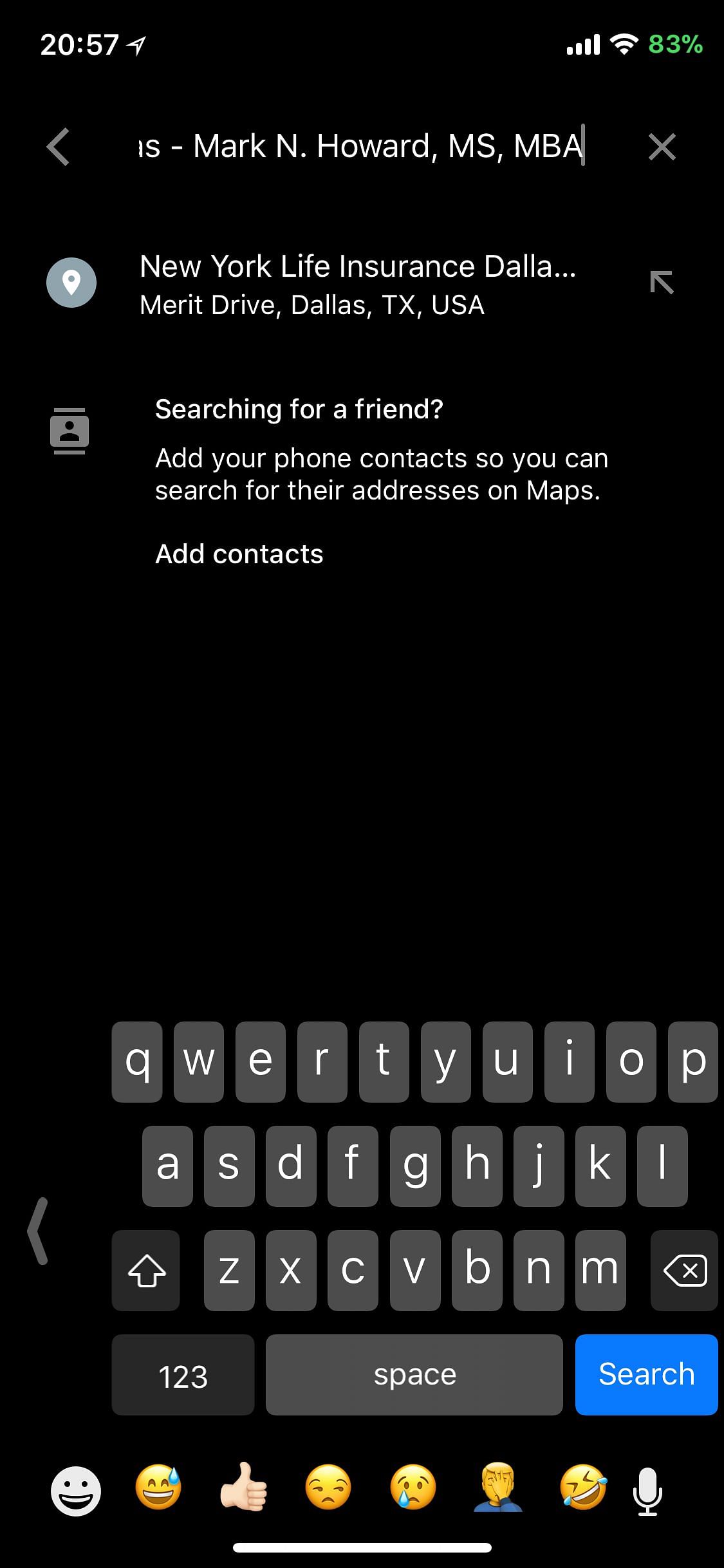 Dark GMaps Tweak Screenshot