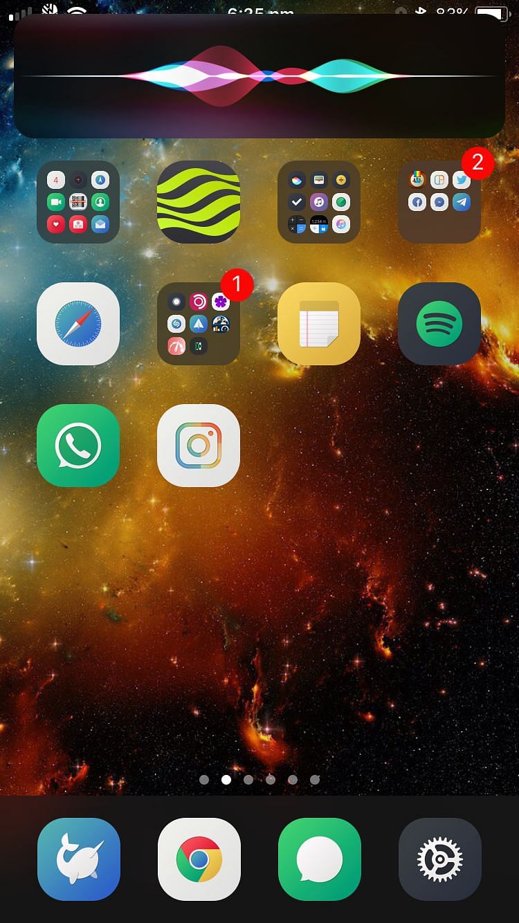 SmallSiri Tweak Screenshot