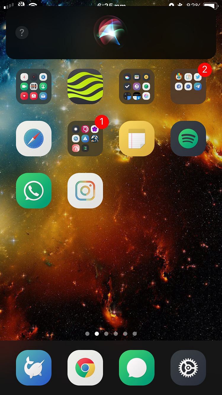 SmallSiri Tweak Screenshot