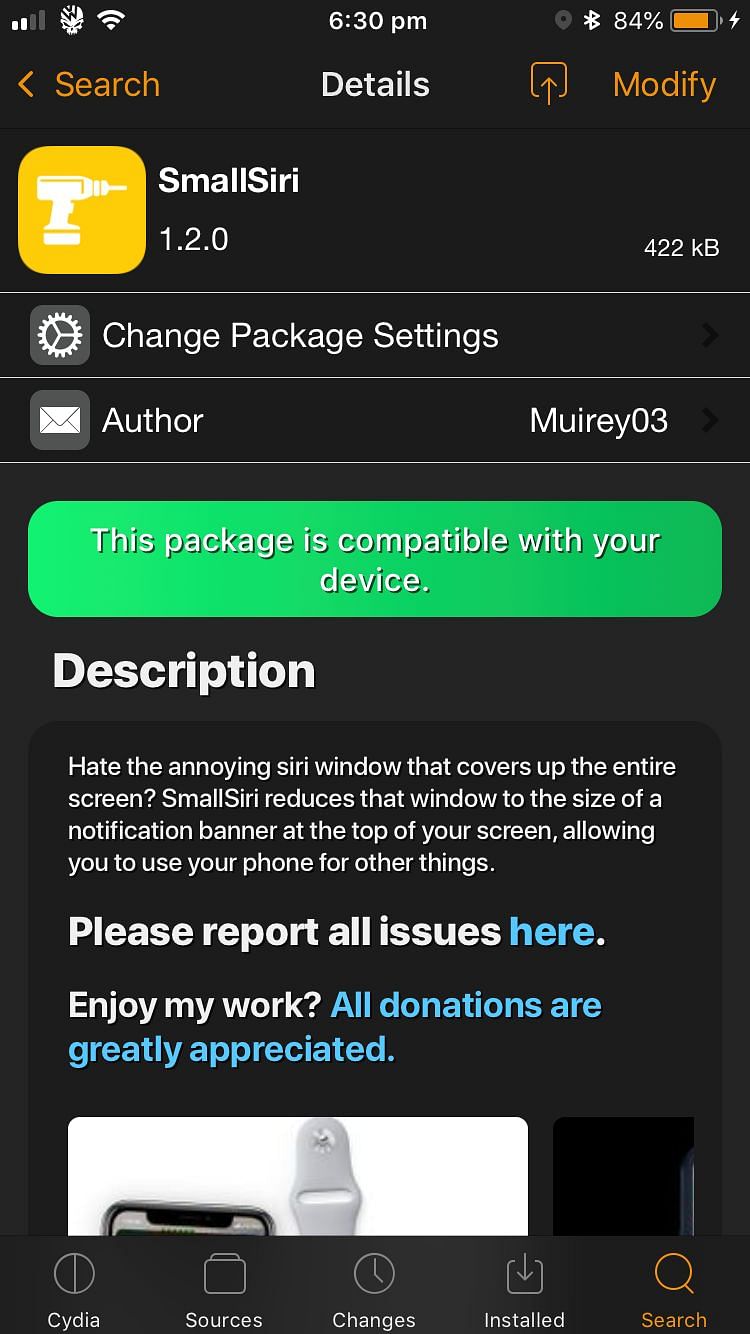 Nebula Tweak Screenshot