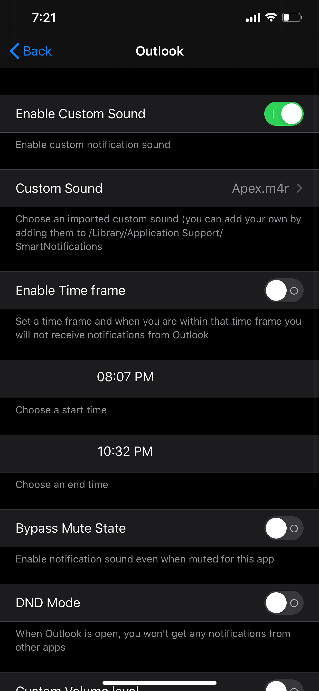 SmartNotifications 2 Tweak Screenshot