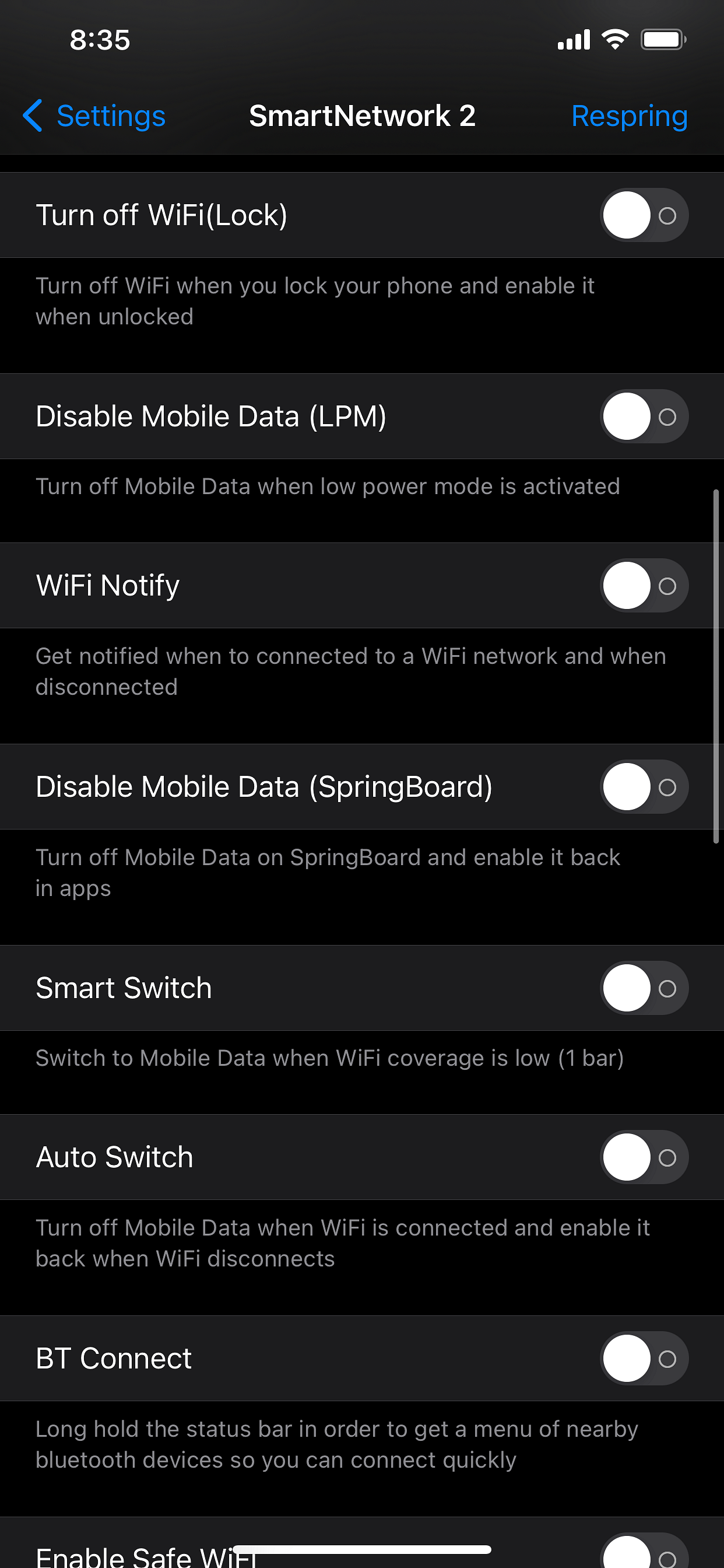 SmartBundle 2 Tweak Screenshot