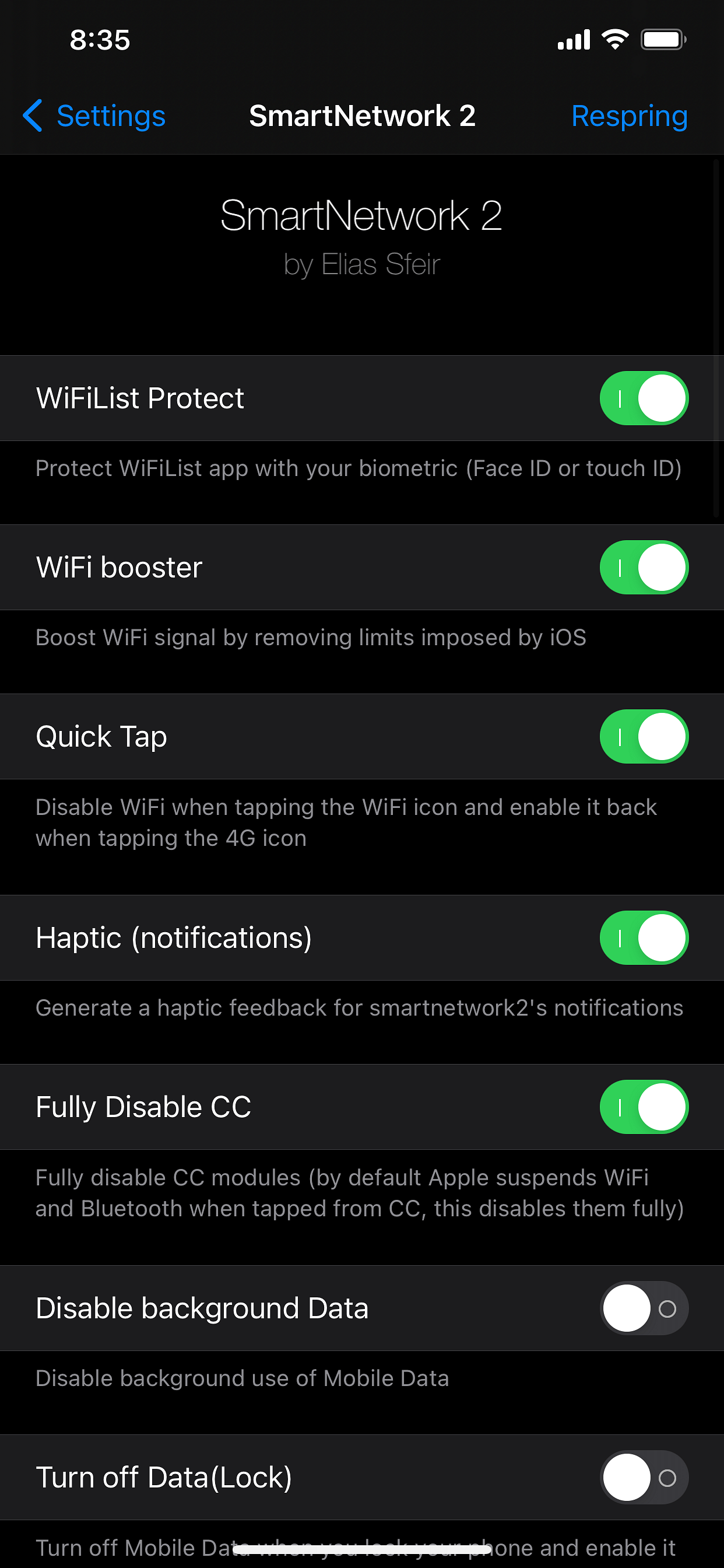SmartBundle 2 Tweak Screenshot