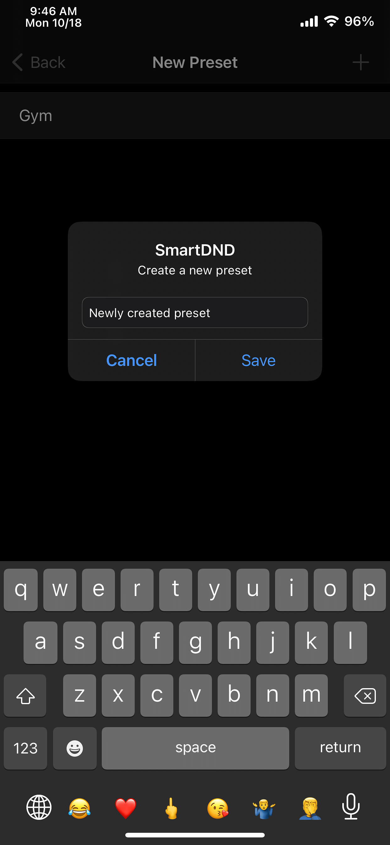 SmartDND Tweak Screenshot