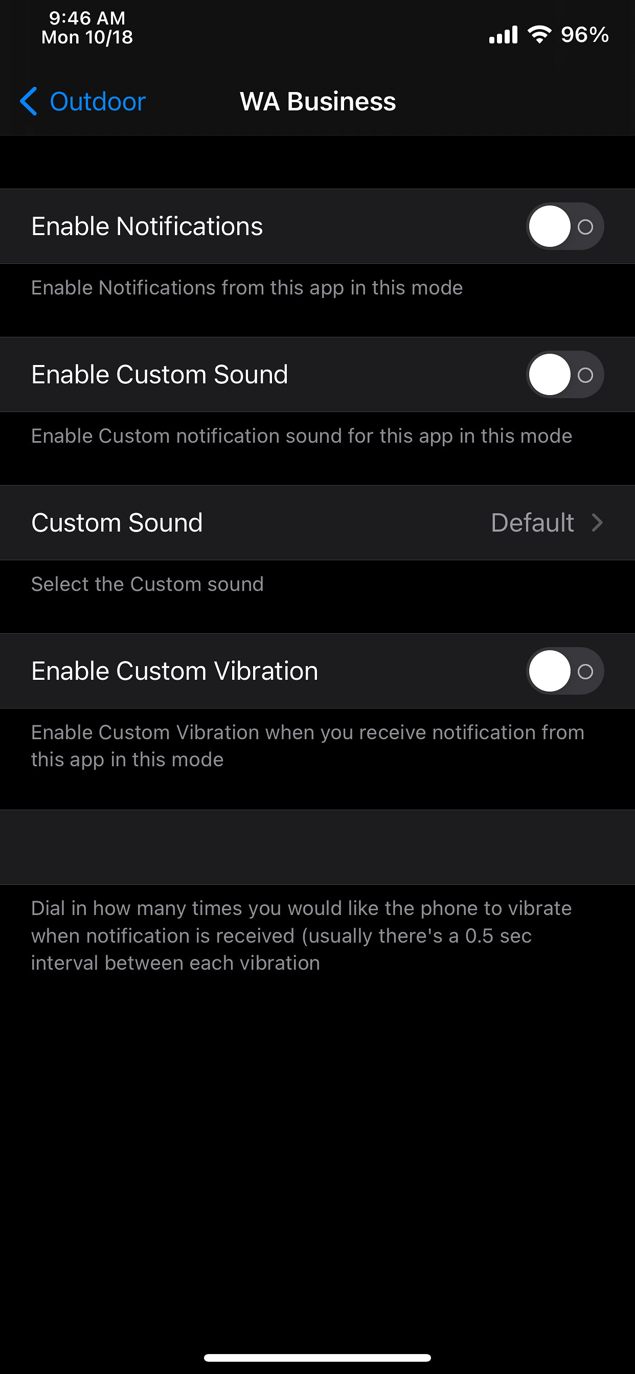 SmartDND Tweak Screenshot