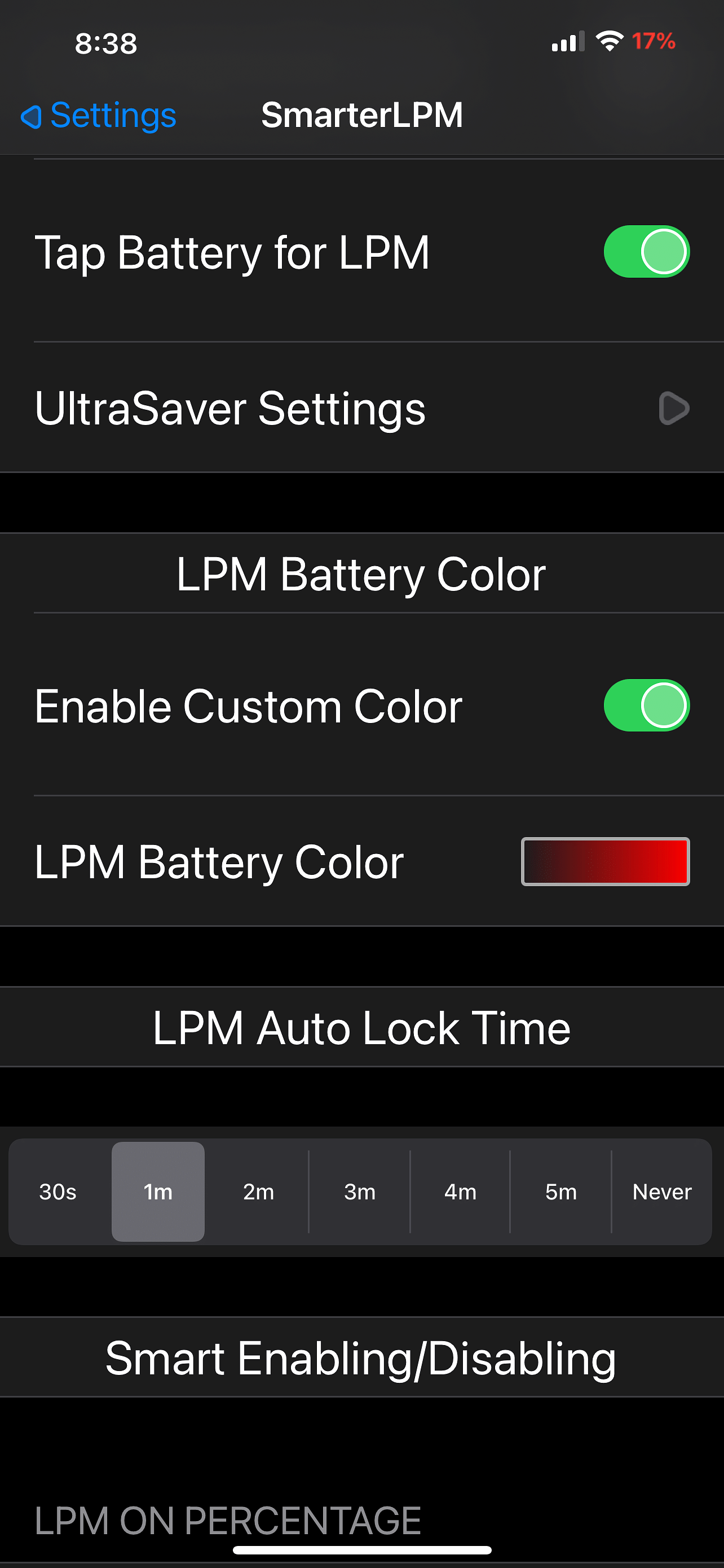 SmarterLPM Tweak Screenshot