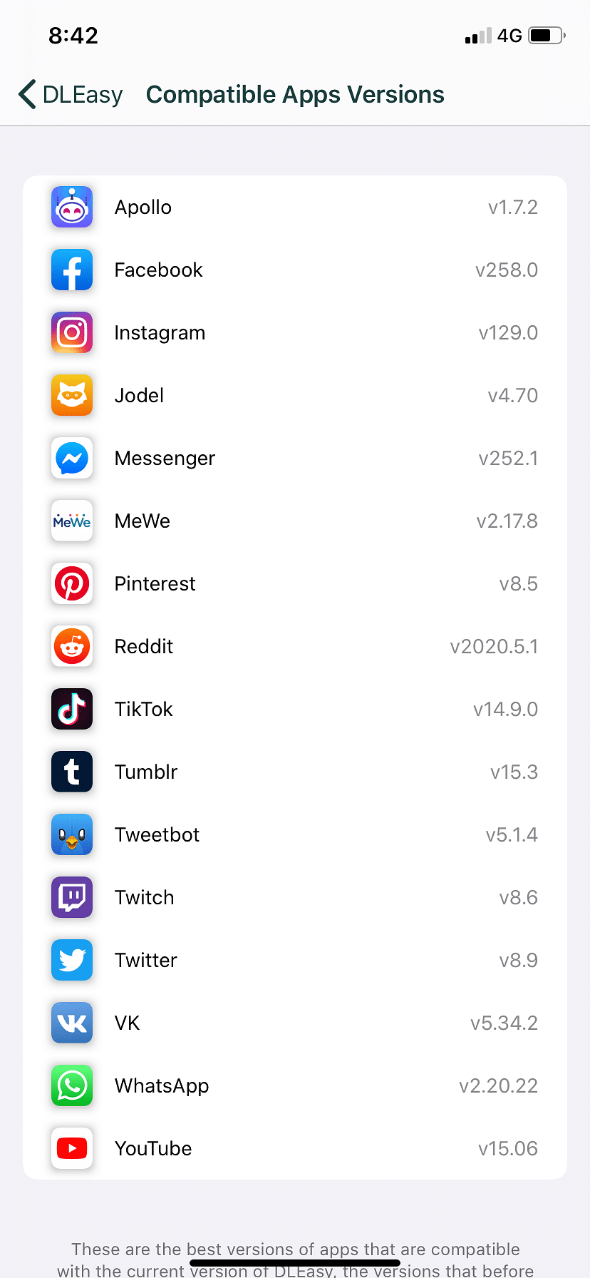 DLEasy Tweak Screenshot