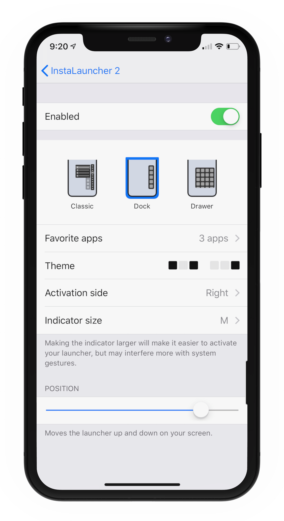 InstaLauncher 2 Tweak Screenshot