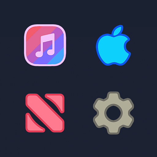 Glyph color icons