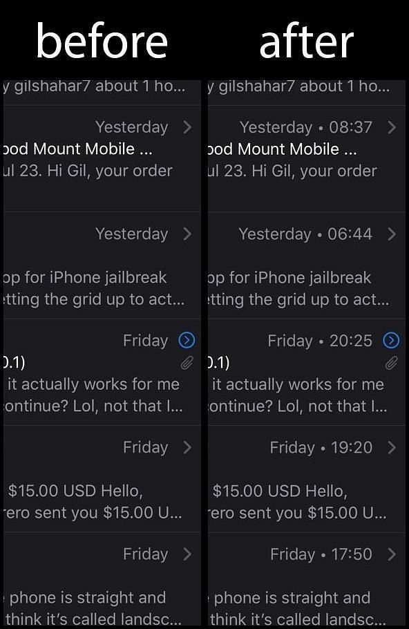 ExactTime Tweak Screenshot