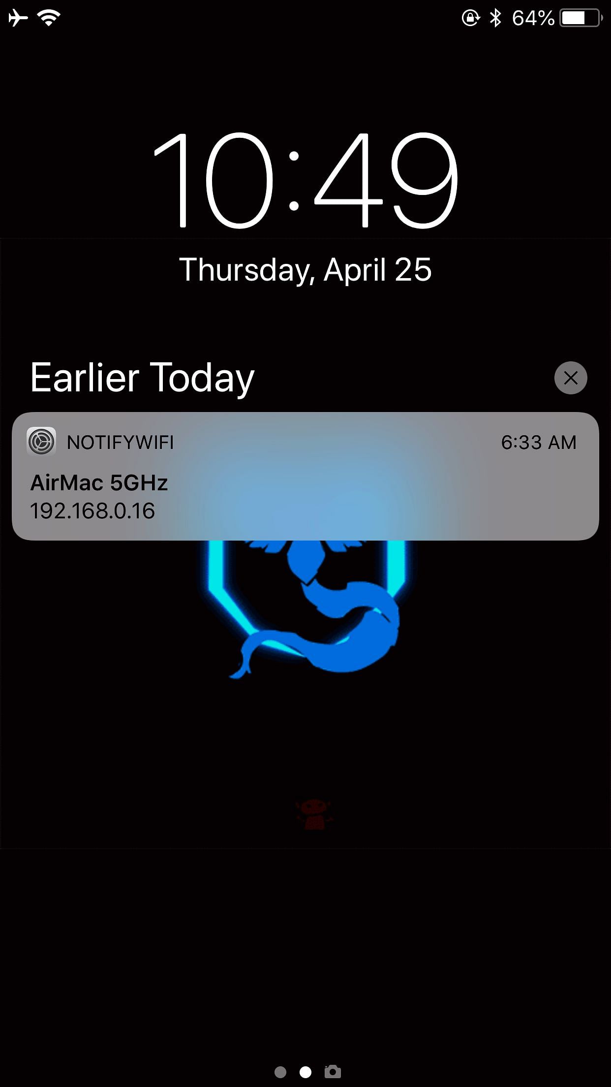 NotifyWiFi X Tweak Screenshot