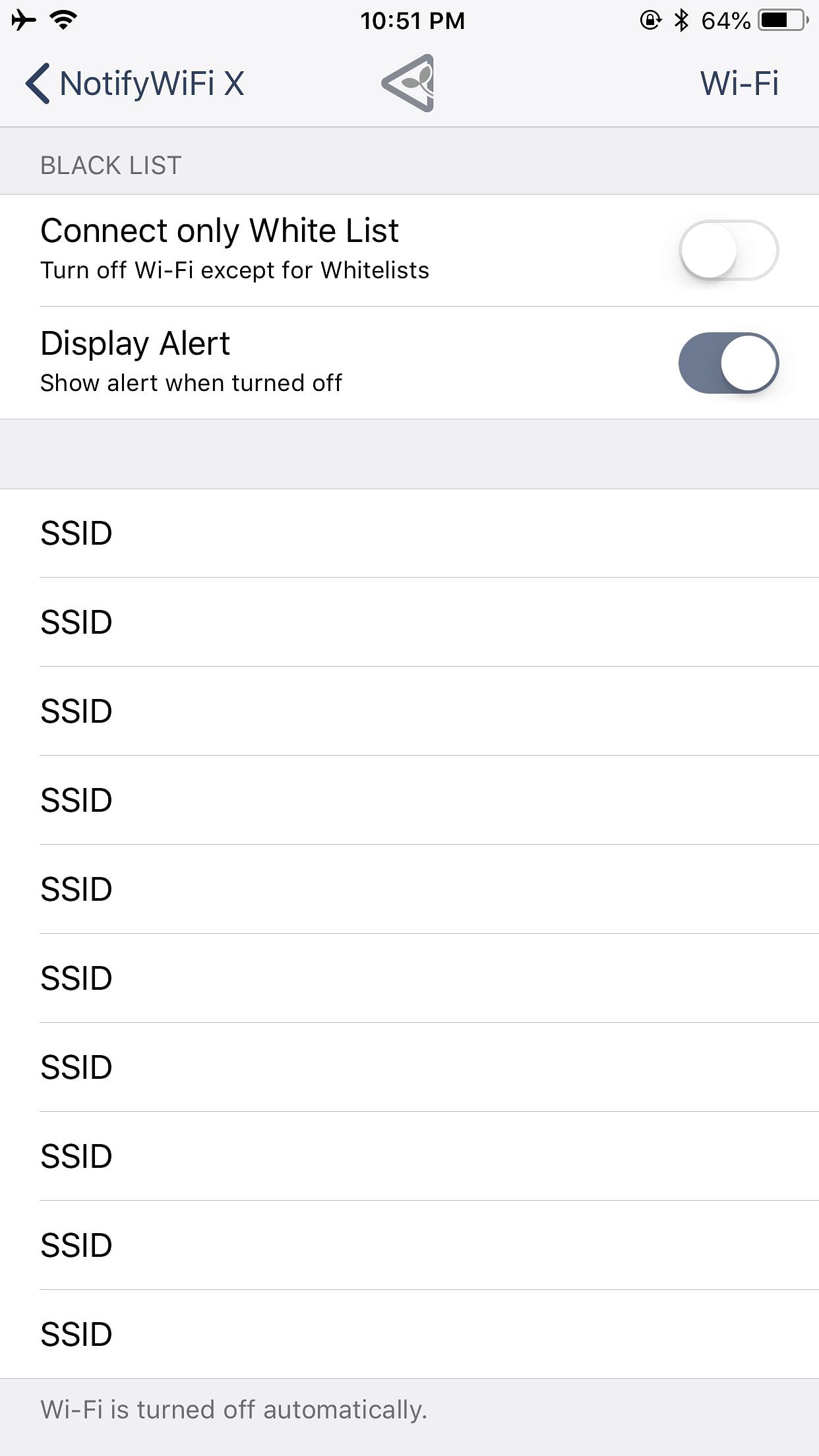 NotifyWiFi X Tweak Screenshot