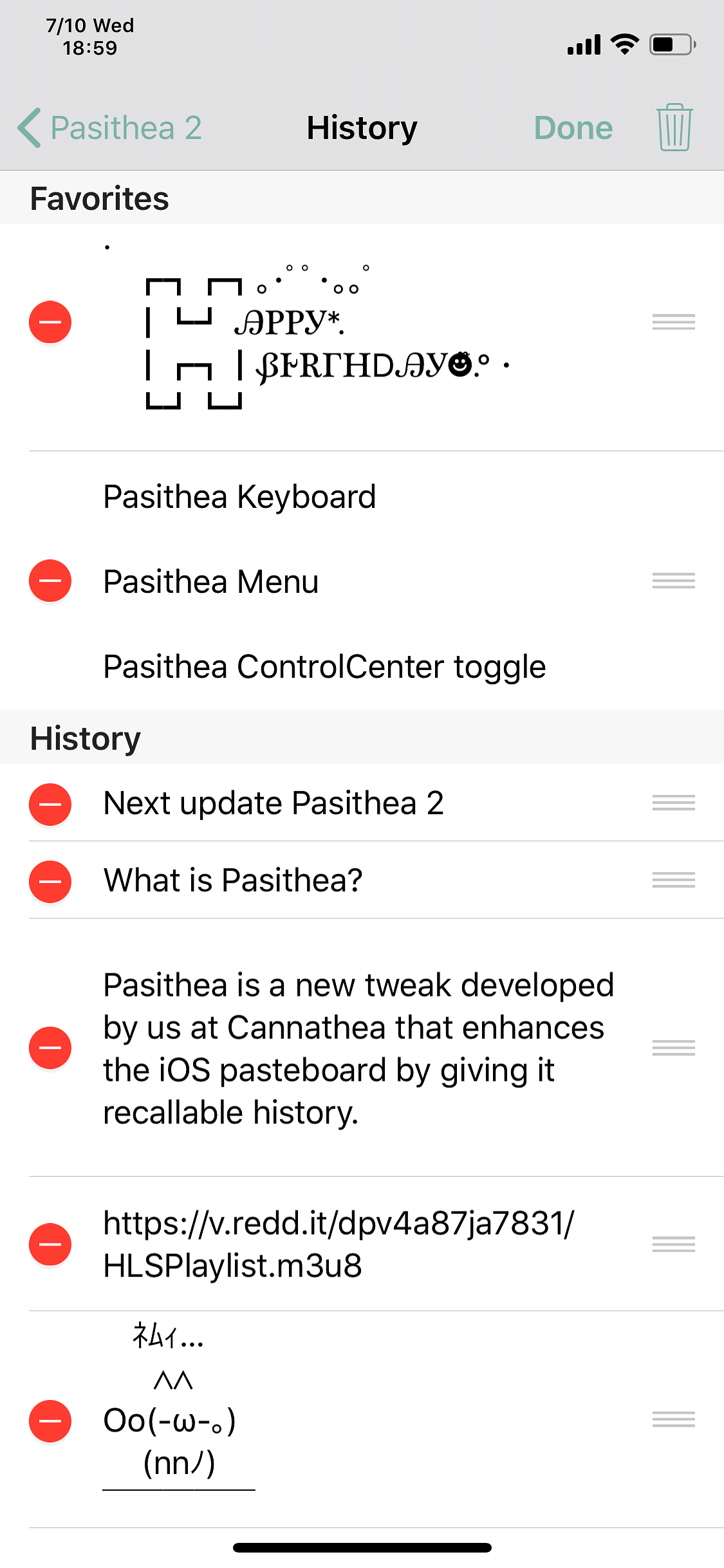 Pasithea 2 (iOS 10 to 14) Tweak Screenshot