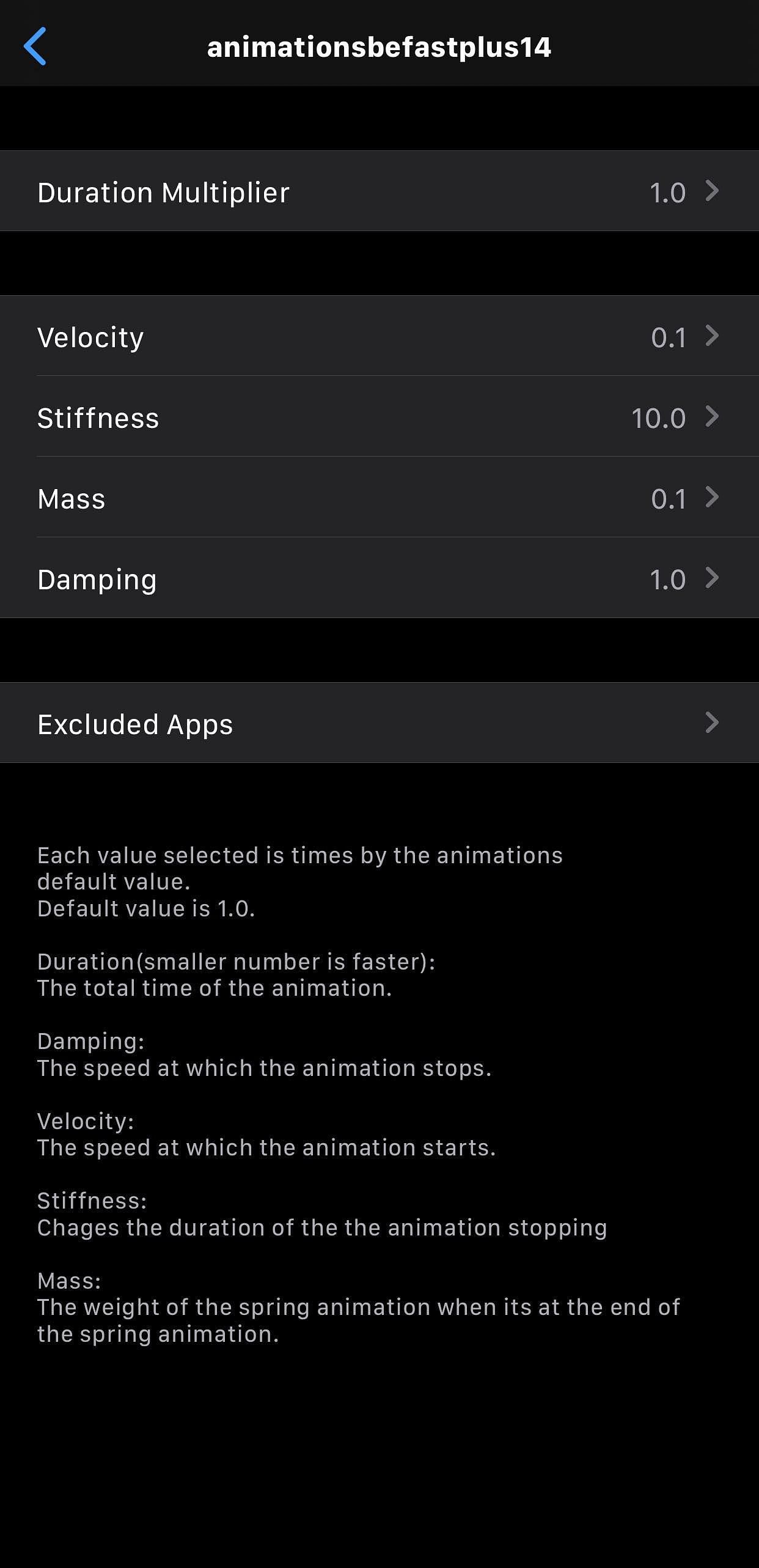 AnimPlus Tweak Screenshot