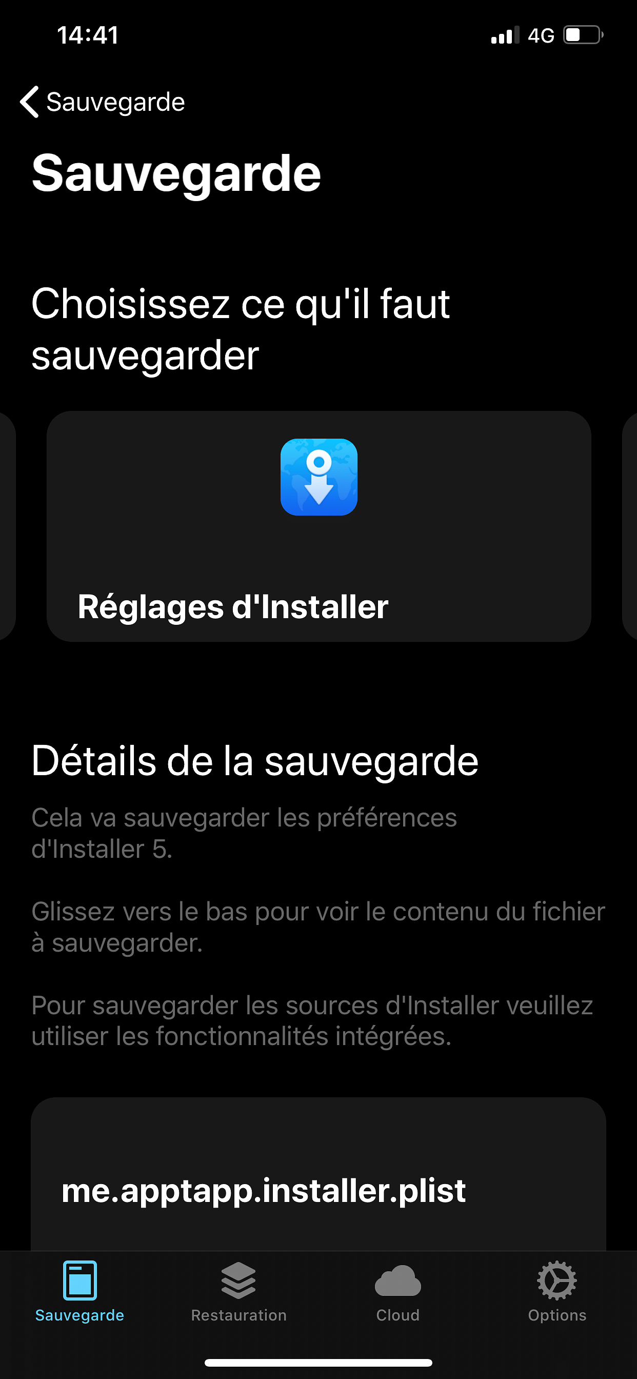 BackupAZ 3 (iOS 10 - 13) Tweak Screenshot