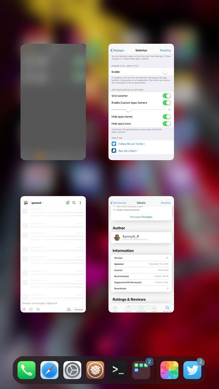 Switchus Tweak Screenshot