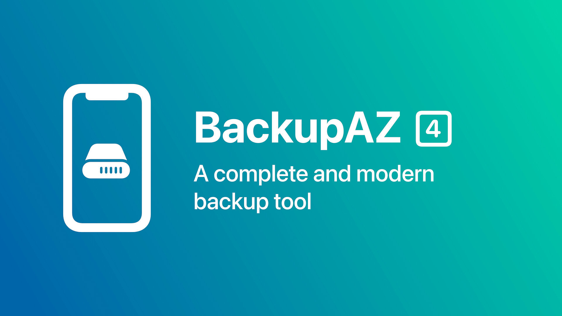 BackupAZ 4 (iOS 12 - 14)