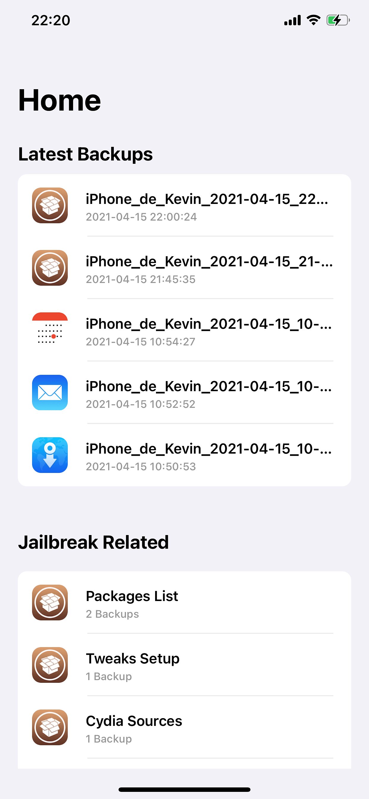 BackupAZ 4 (iOS 12 - 14)