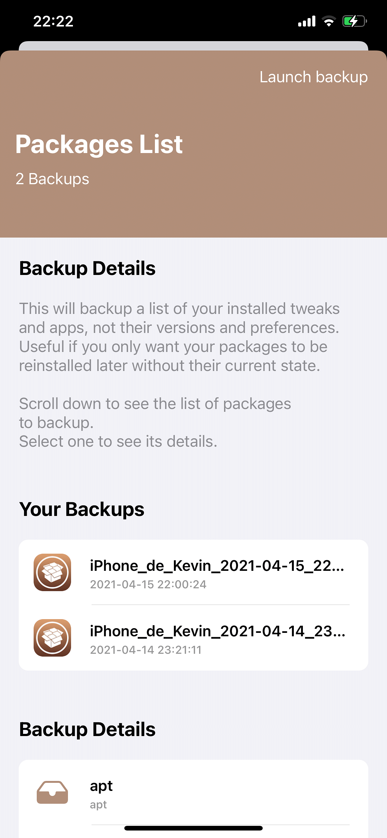 BackupAZ 4 (iOS 12 - 14)