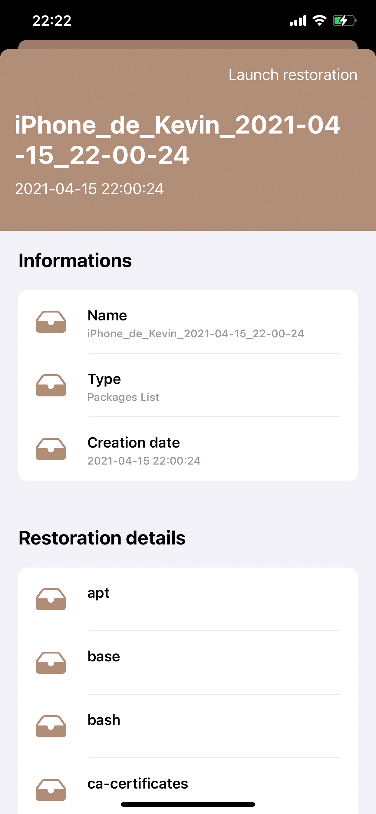 BackupAZ 4 (iOS 12 - 14)