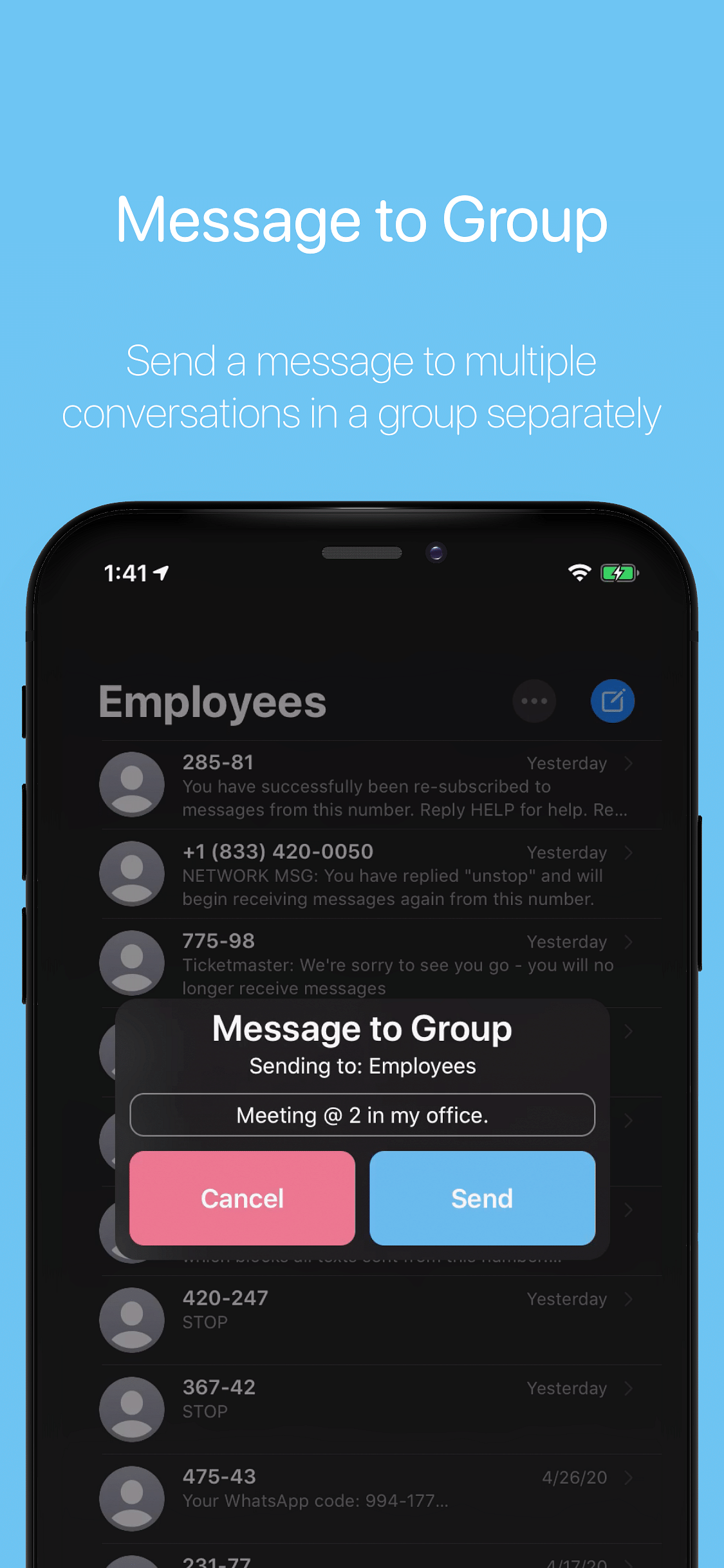 Groups Tweak Screenshot