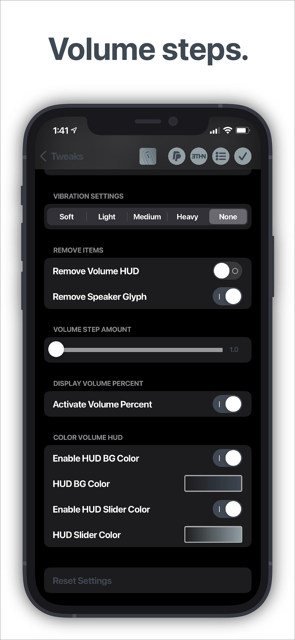 VolVibes Tweak Screenshot