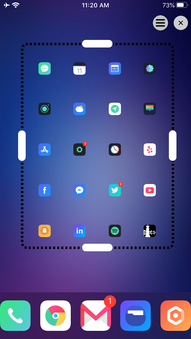 Boxy 4 (iOS 13 - 14) Tweak Screenshot