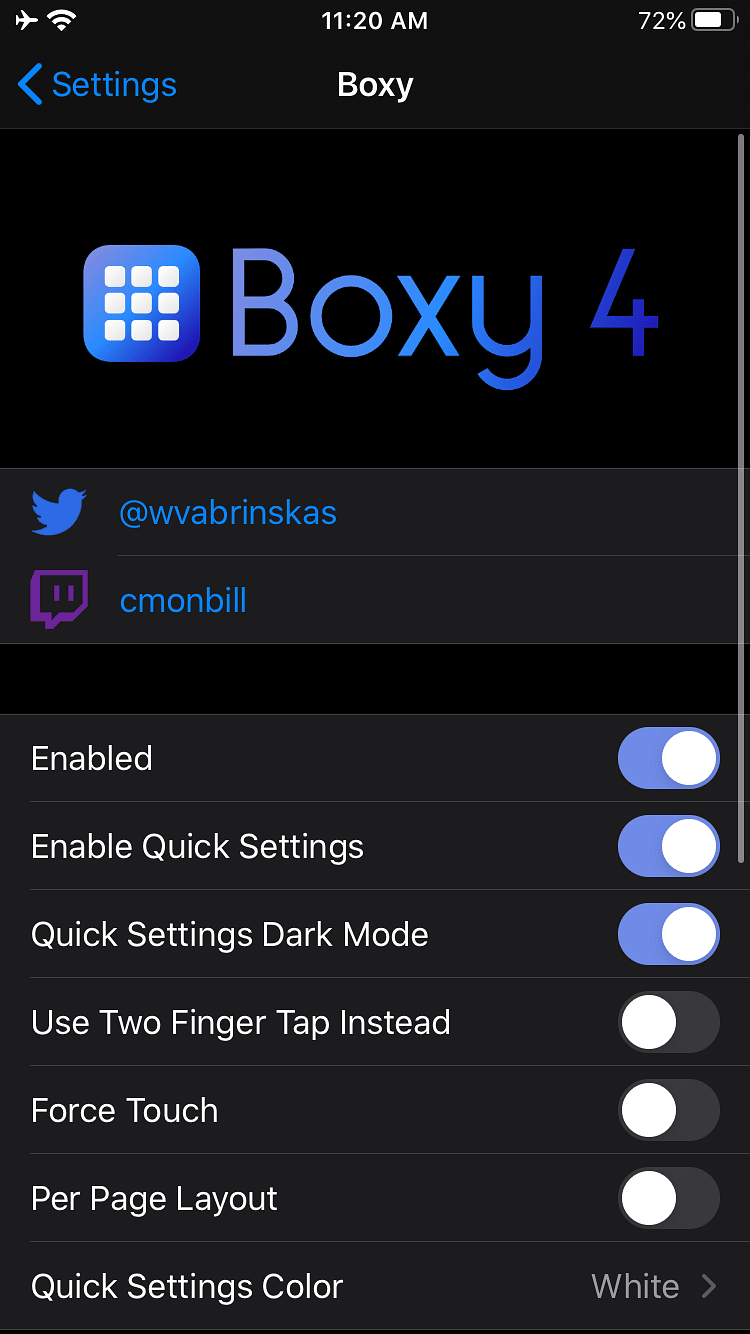 Boxy 4 (iOS 13 - 14)