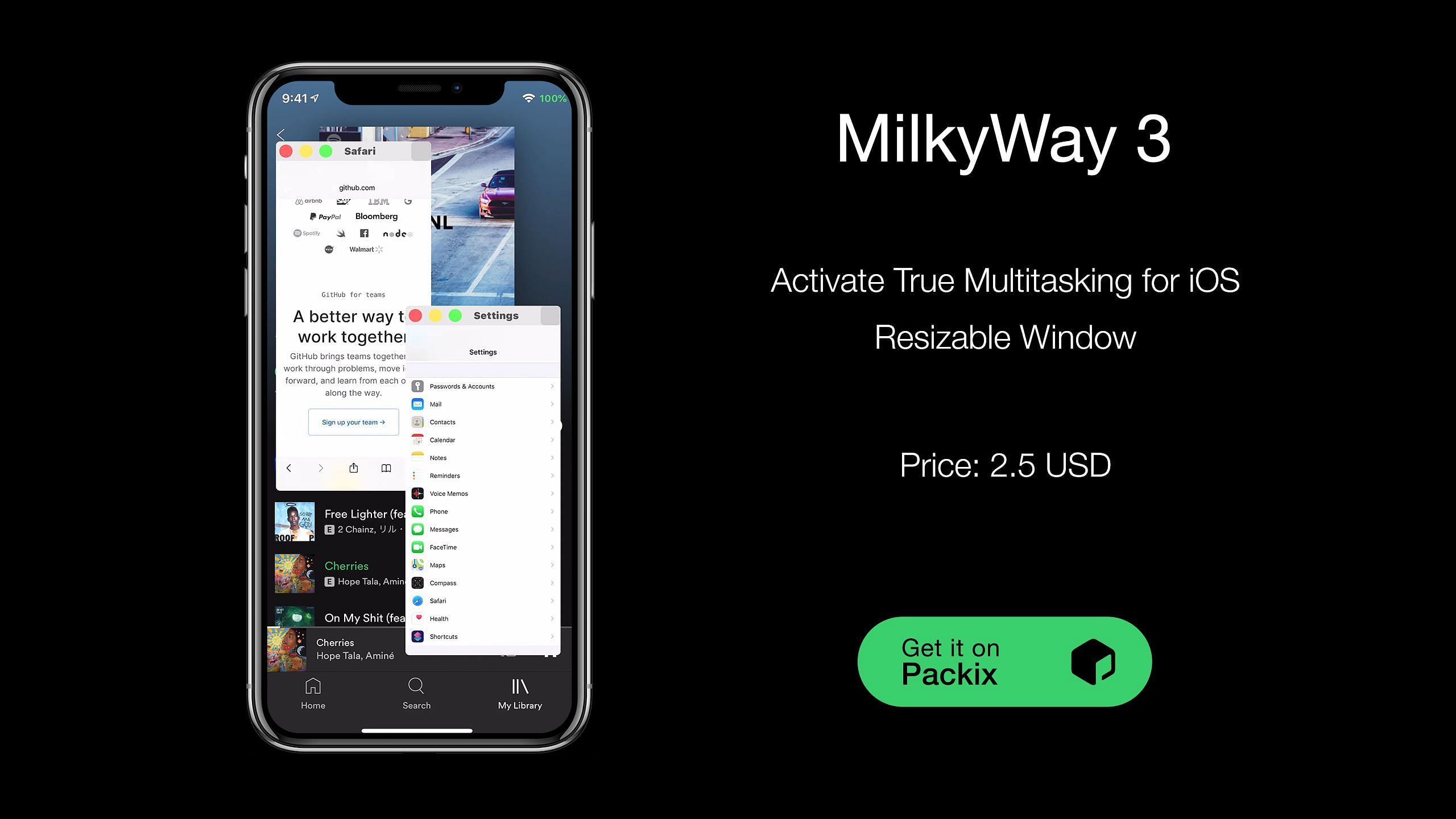 MilkyWay3 Tweak Screenshot