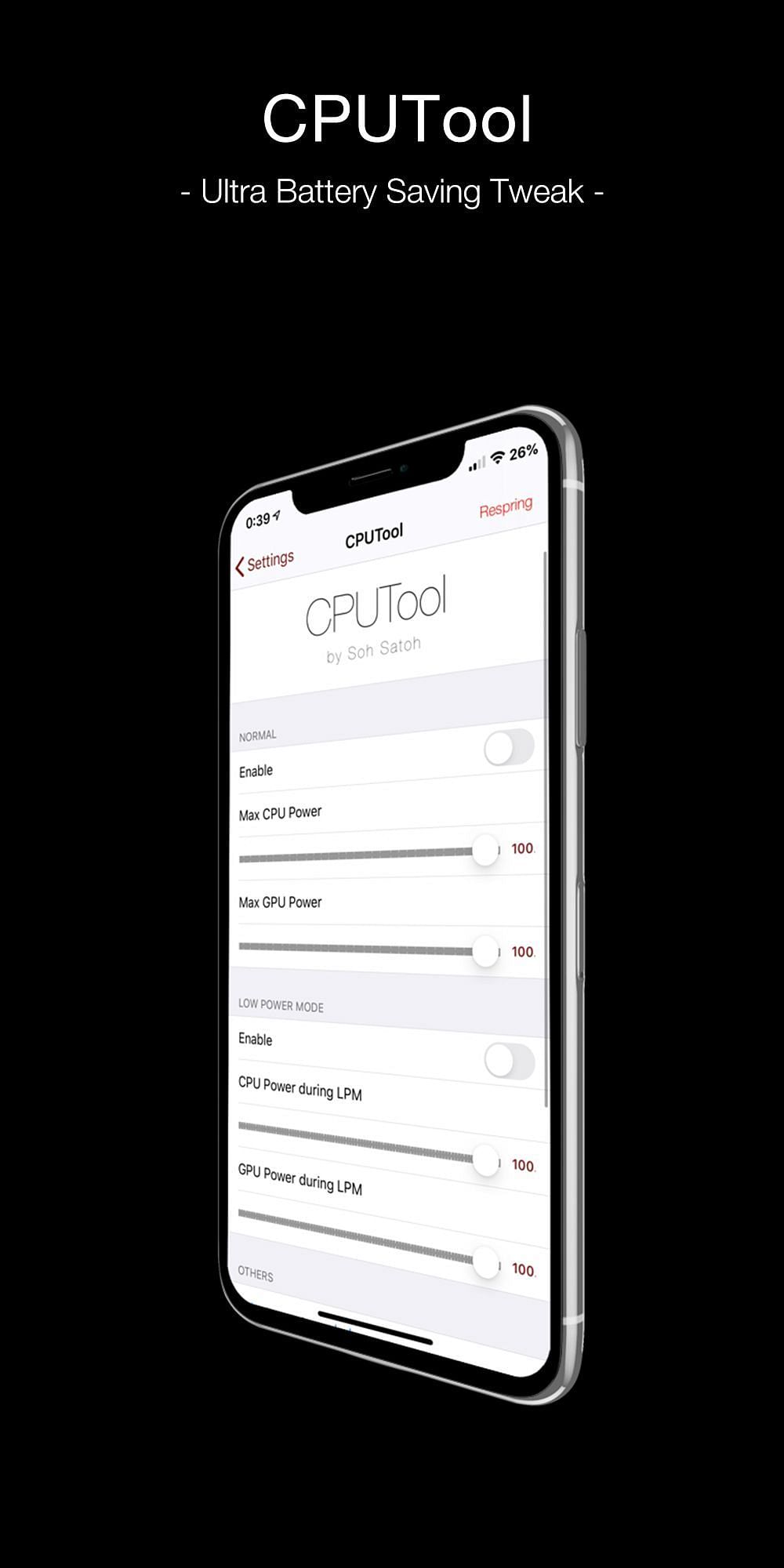 CPUTool Tweak Screenshot