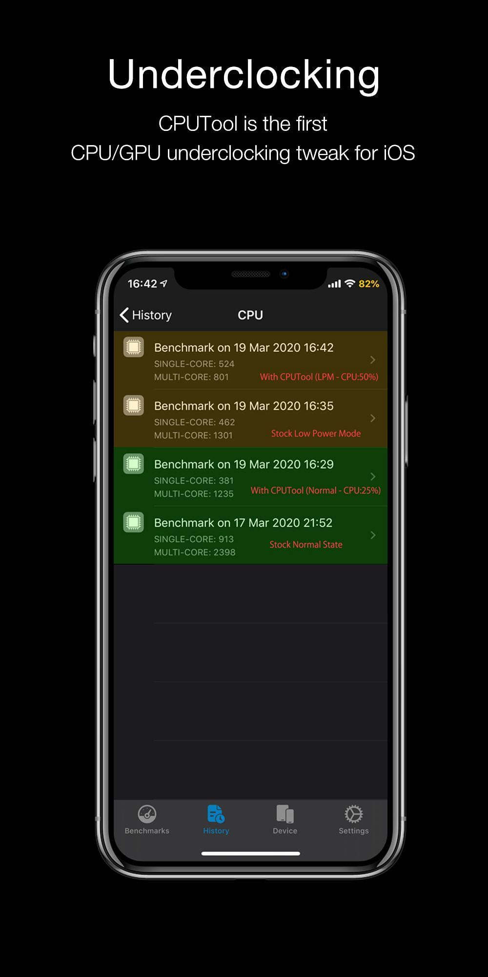 CPUTool Tweak Screenshot