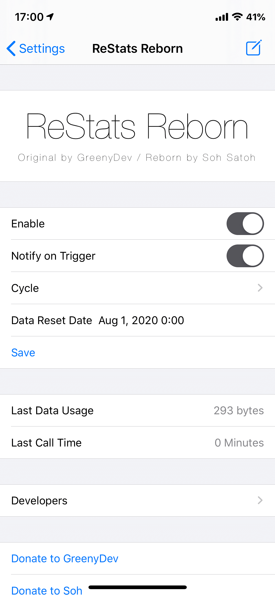 ReStats Reborn Tweak Screenshot