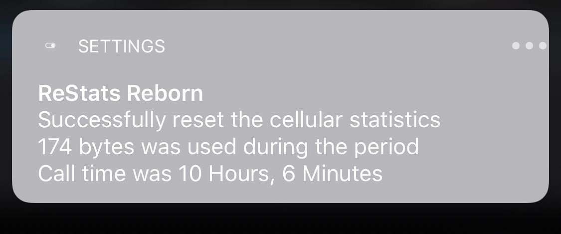 ReStats Reborn Tweak Screenshot