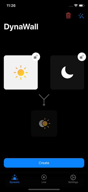 DynaWall Tweak Screenshot