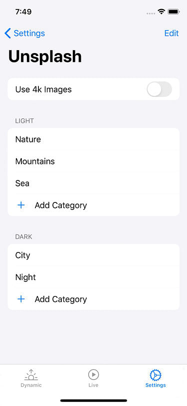 DynaWall Tweak Screenshot