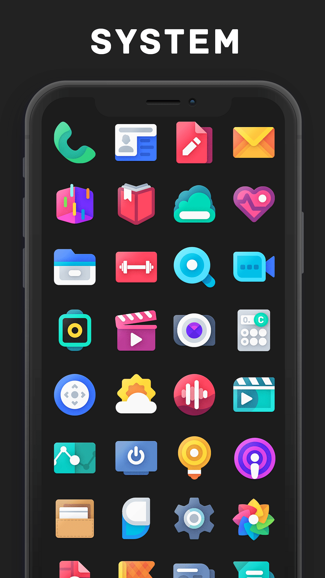 Moxy Theme, Icons, Settings Tweak Screenshot