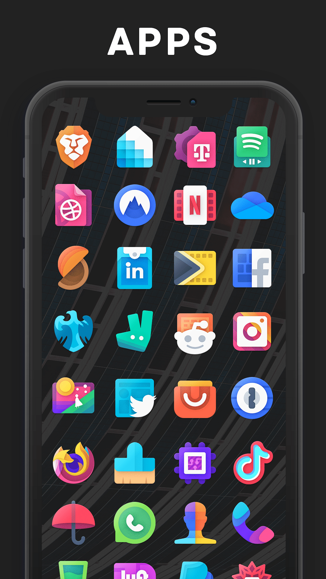 Moxy Theme, Icons, Settings Tweak Screenshot