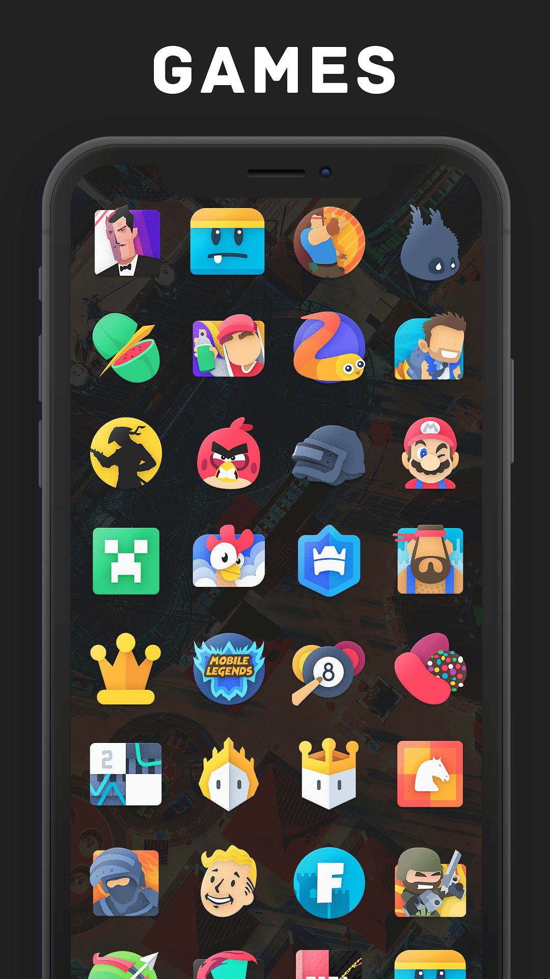 Moxy Theme, Icons, Settings