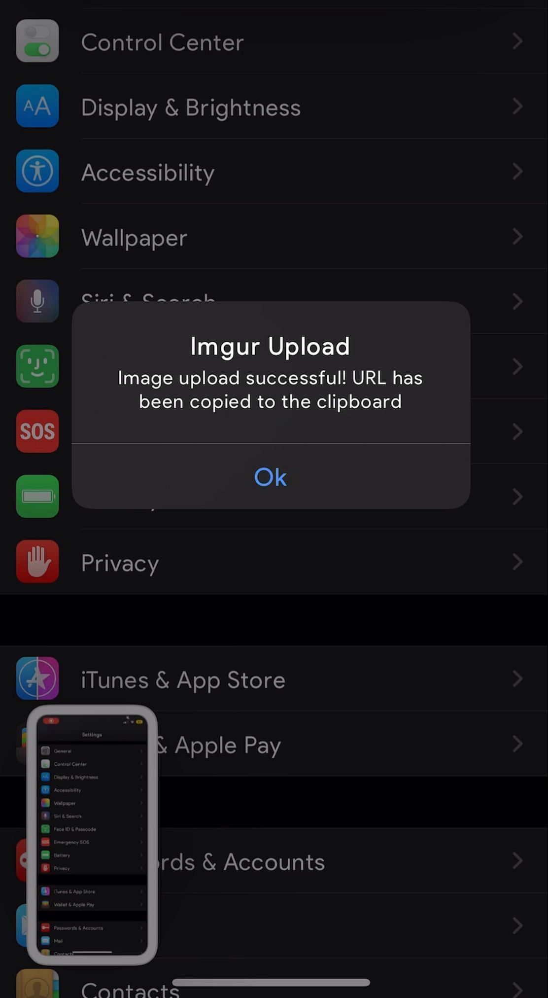 ScreenshotActions Tweak Screenshot