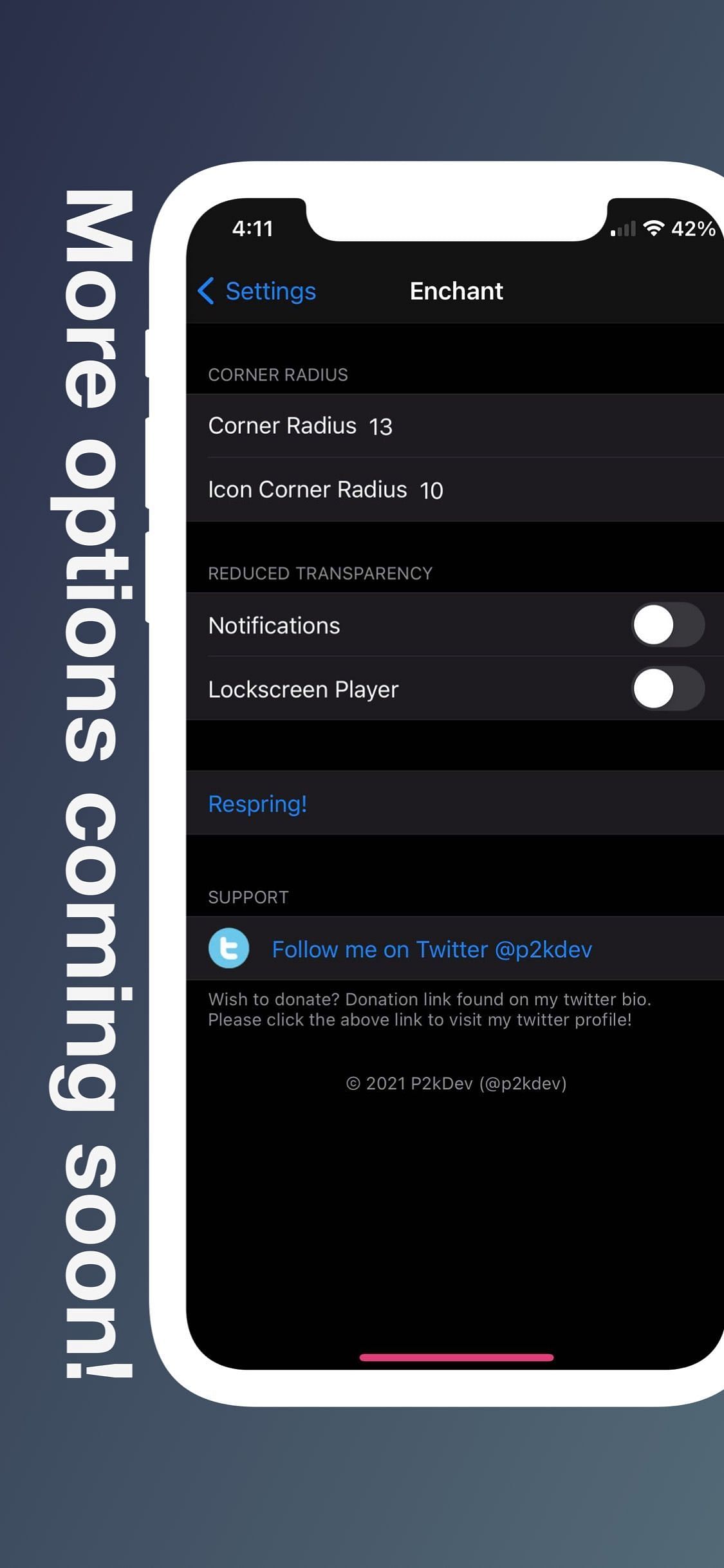 Enchant Tweak Screenshot