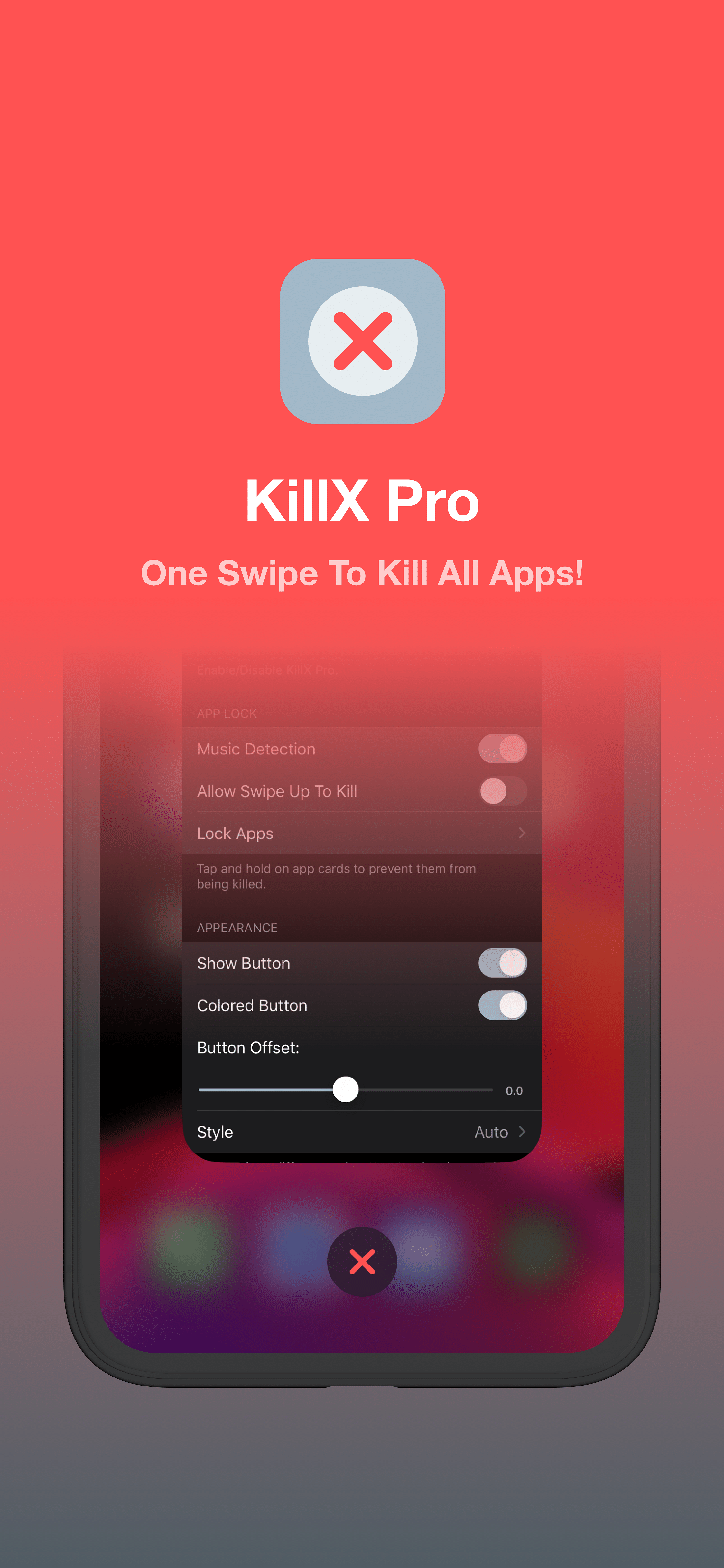 KillX Pro Tweak Screenshot