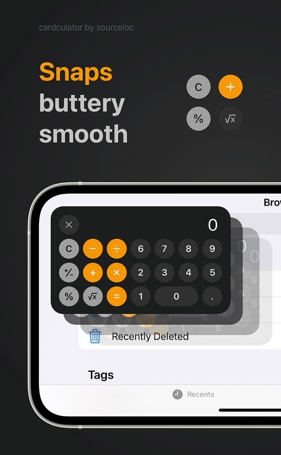 Cardculator Tweak Screenshot