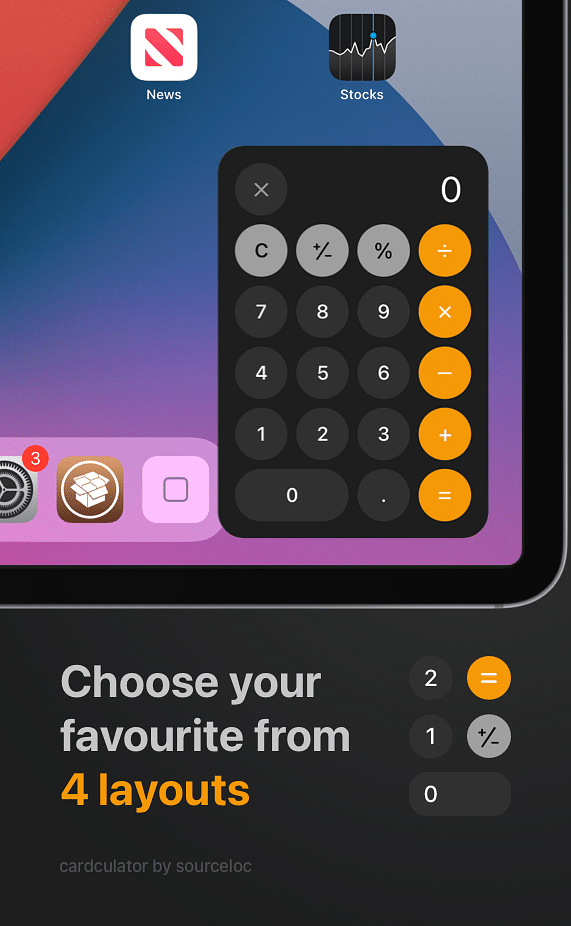 Cardculator Tweak Screenshot