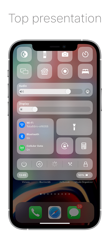 BigSurCenter Tweak Screenshot